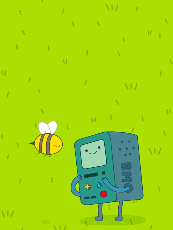 Adventure Time B M Oand Bee Cute Illustration Wallpaper
