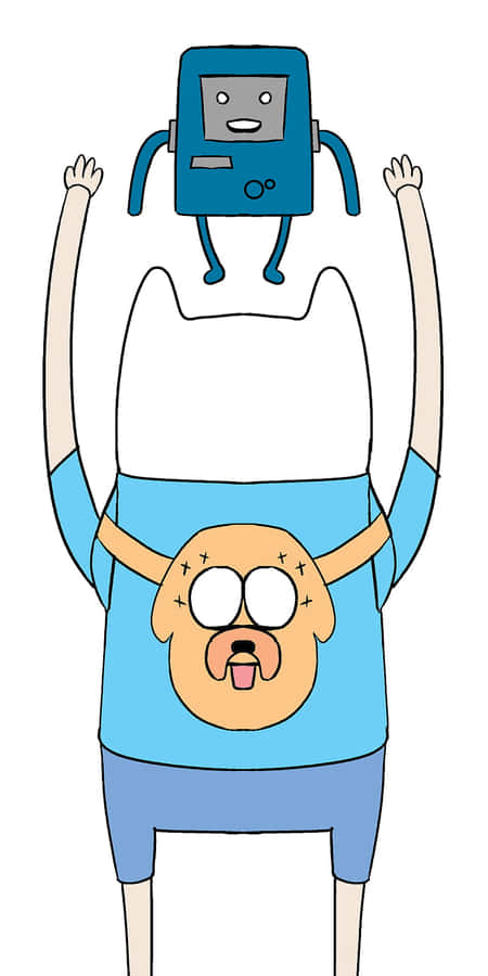 Adventure Time Finnand Jake Celebration Wallpaper