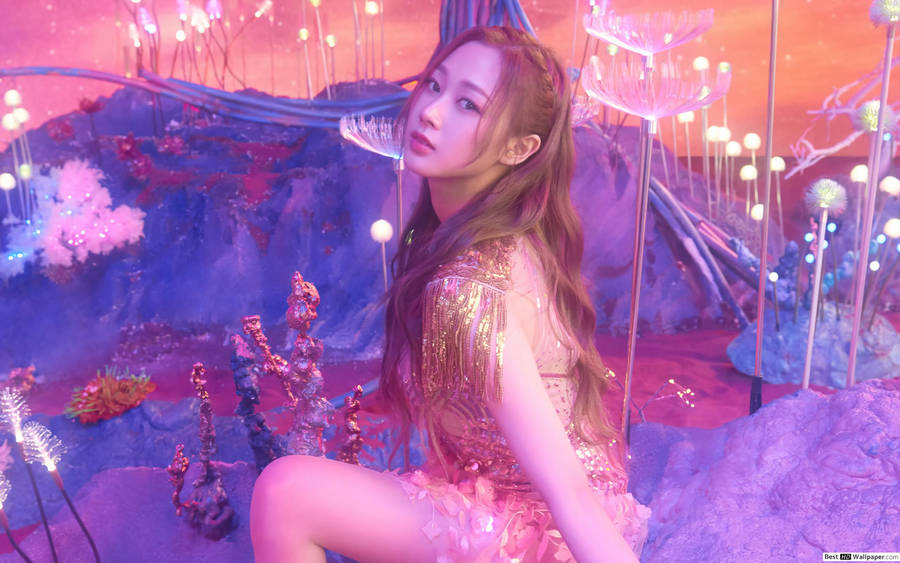 Aespa's Winter Wowing On Stage Wallpaper