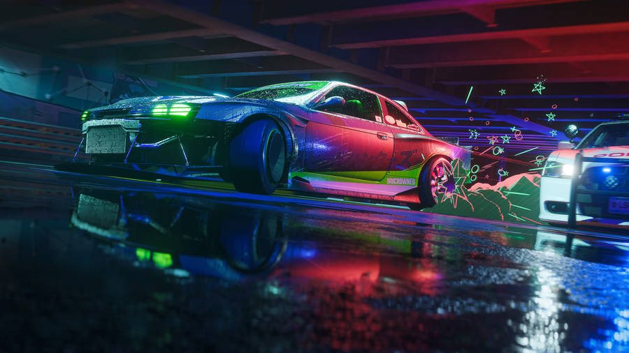 Aesthetic 4k Car In Thrilling Speed Wallpaper