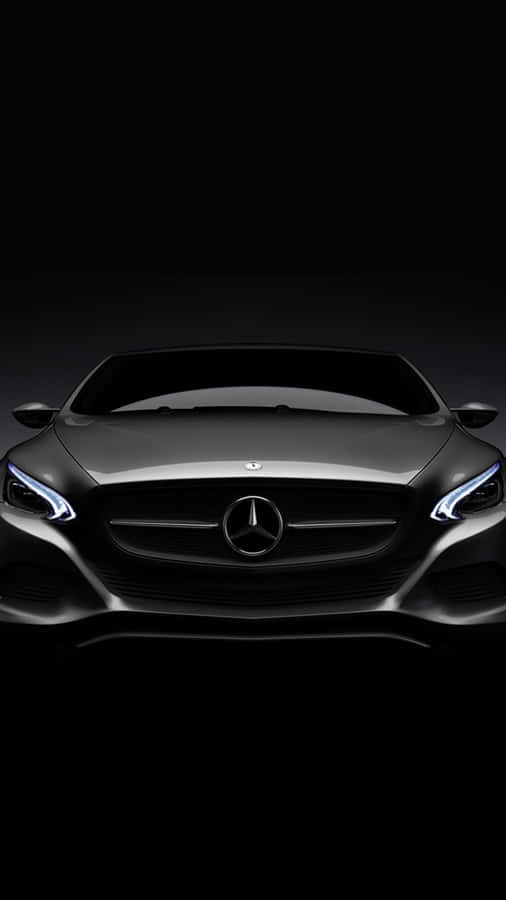 Aesthetic Black Mercedes Benz Iphone Wallpaper