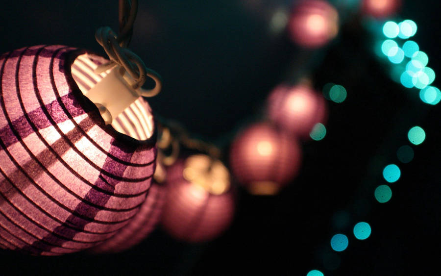 Aesthetic Chinese Lanterns Wallpaper