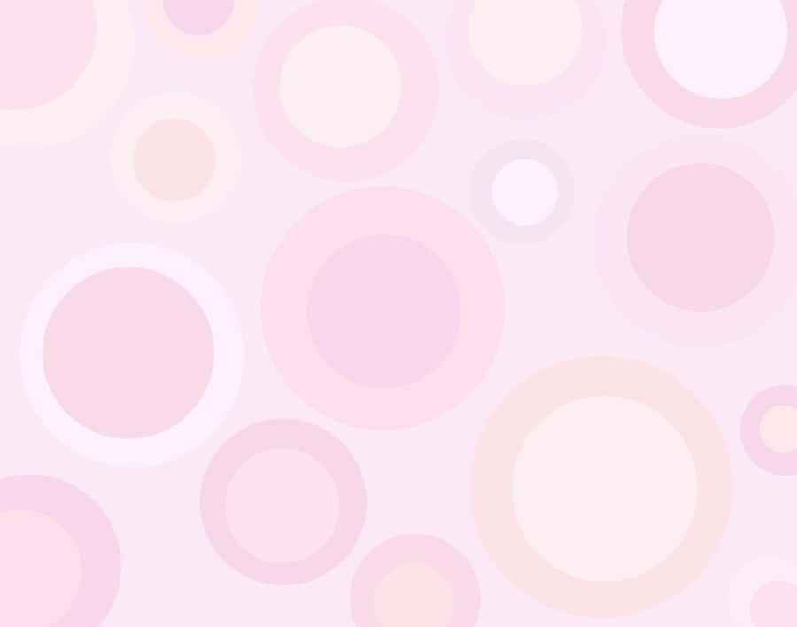 Aesthetic Computer Light Pink And Purple Retro Circles Wallpaper