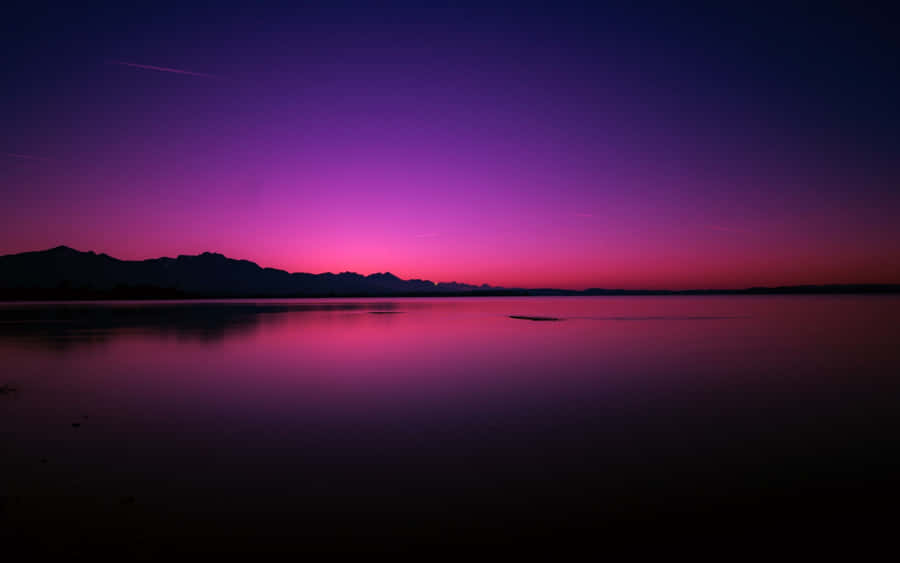 Aesthetic Dark Pink Purple Skies Wallpaper