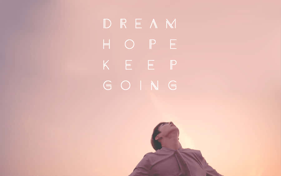 Aesthetic Desktop With The South Korean Pop Band, Bts In Pink Wallpaper