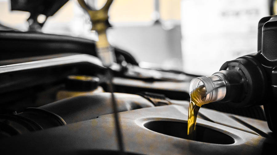 Aesthetic Engine Oil Refill Wallpaper