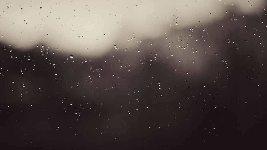Aesthetic Grunge Desktop Rain Drops Wallpaper
