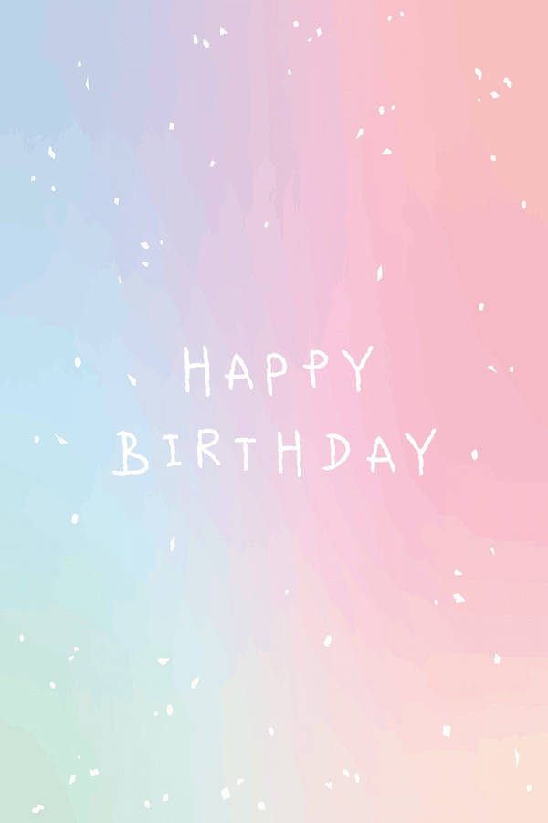Aesthetic Happy Birthday Sparkles Wallpaper