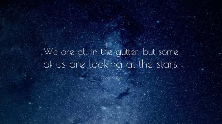 Aesthetic Inspirational Star Quote Laptop Wallpaper