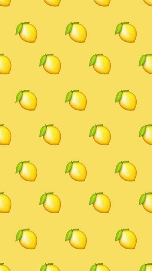 Aesthetic Lemon Emojis Wallpaper