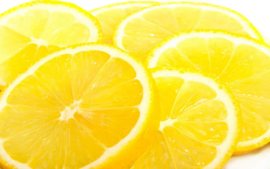 Aesthetic Lemon Slices Wallpaper