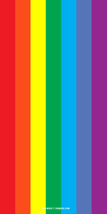 Aesthetic Lgbt Rainbow Striped Wallpaper