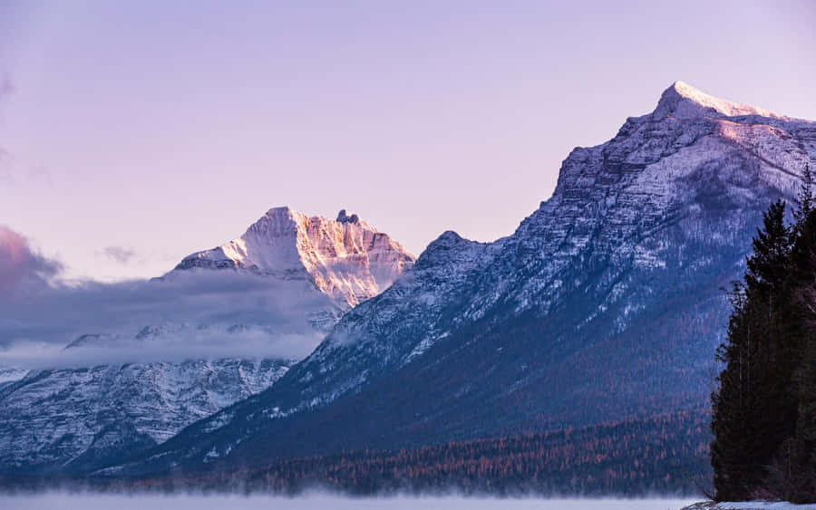 Aesthetic Mountains Glacier Bay National Park Wallpaper