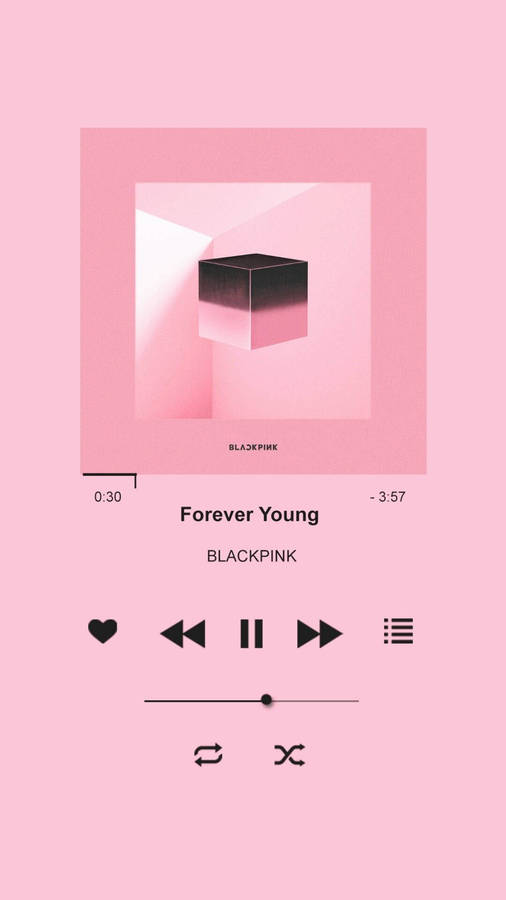 Aesthetic Music Forever Young By Blackpink Wallpaper