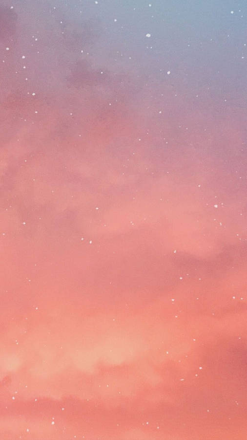 Aesthetic Plain Pink Sky Wallpaper