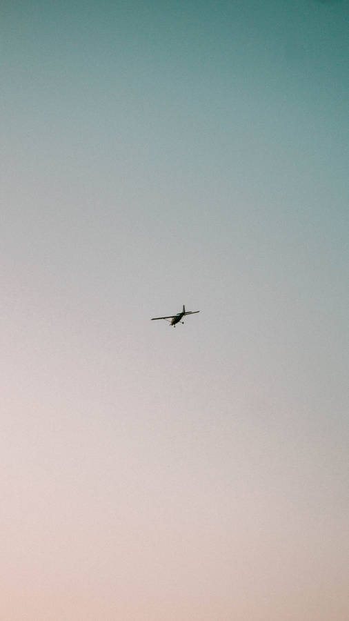 Aesthetic Wide Shot Airplane Iphone Wallpaper