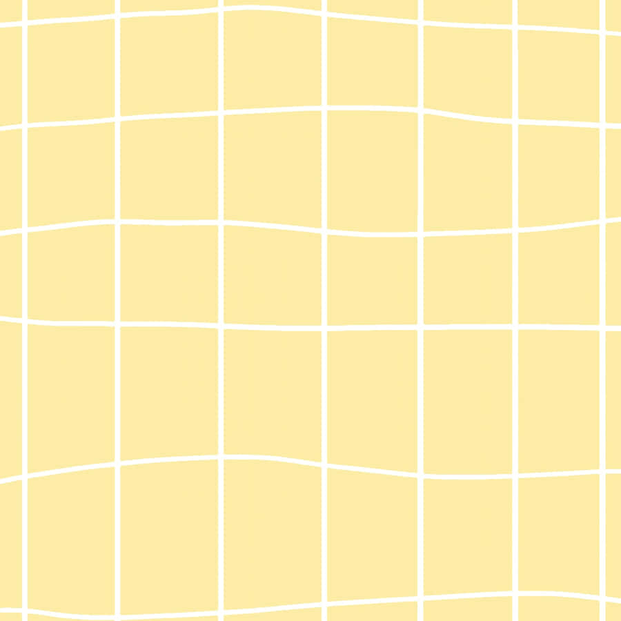 Aesthetic Yellow Wavy Plaid Wallpaper