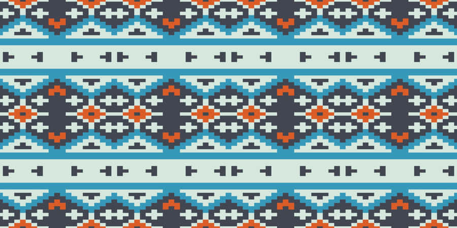 African Inspired Geometric Pattern Wallpaper