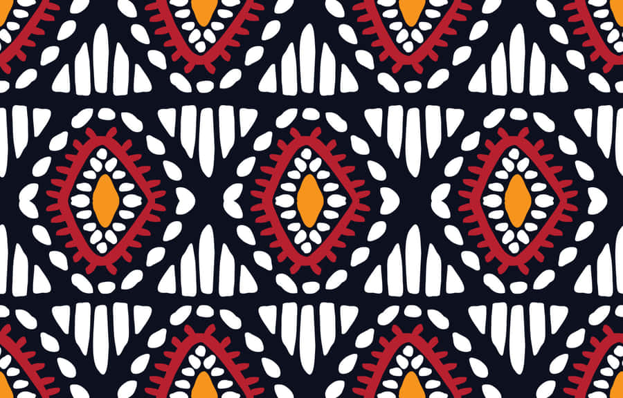 African Print Fabric Pattern Wallpaper