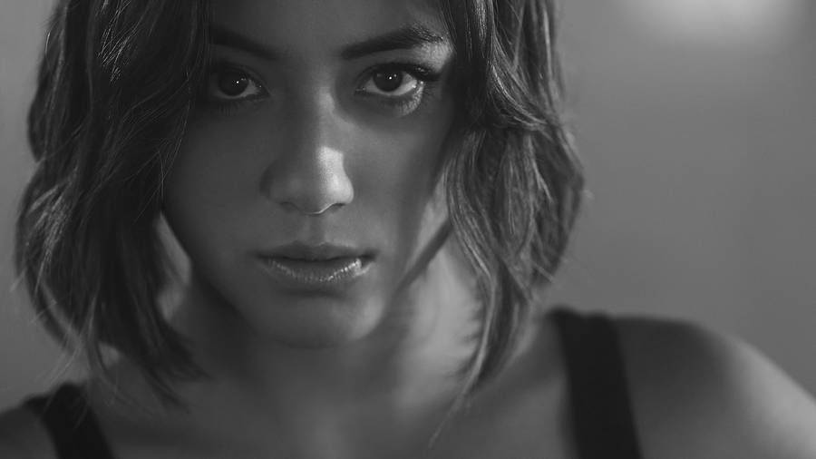 Agents Of Shield - Daisy Johnson's Monochrome Portrait Wallpaper