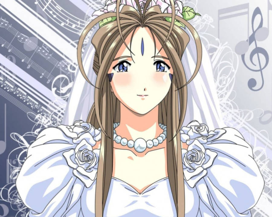Ah My Goddess Bridal Look Wallpaper