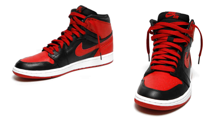 Air Jordan 1: Classic Retro Basketball Shoes For All Generations Wallpaper
