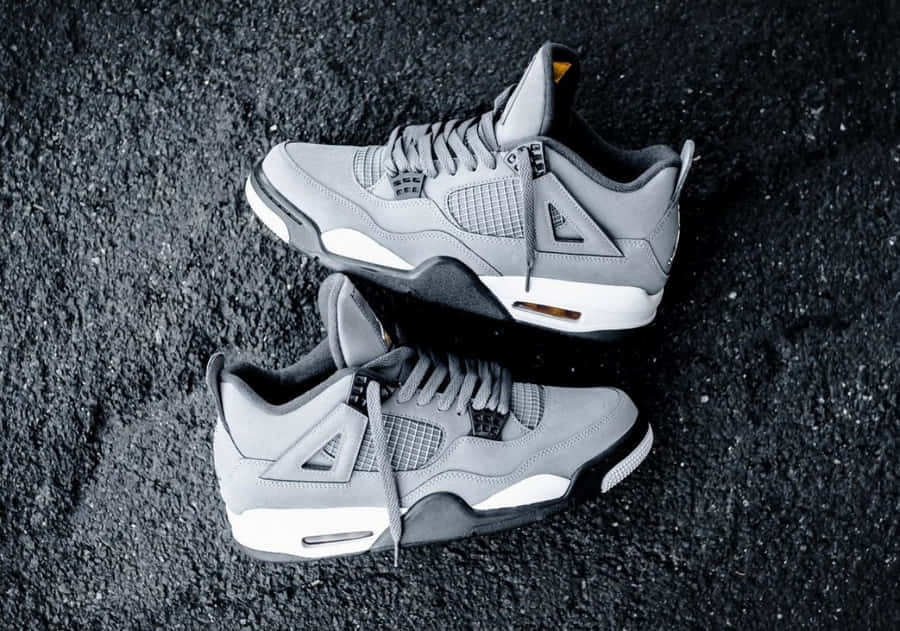 Air Jordan 4 Grey Wallpaper