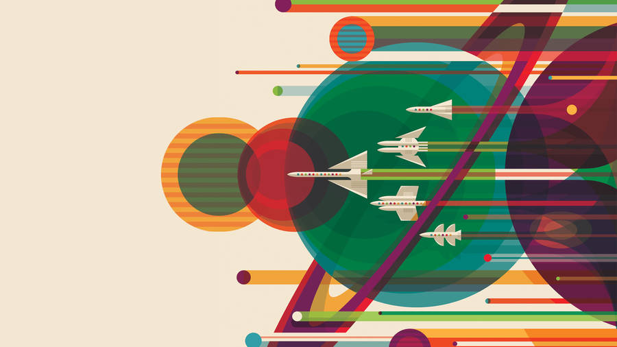 Airplane Poster Design Wallpaper