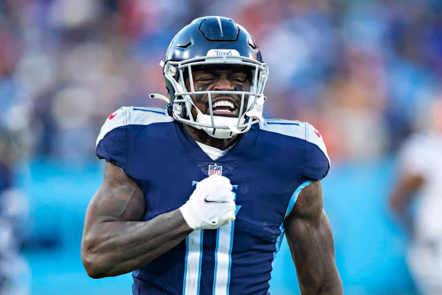 Aj Brown Chest Thump Celebration Wallpaper