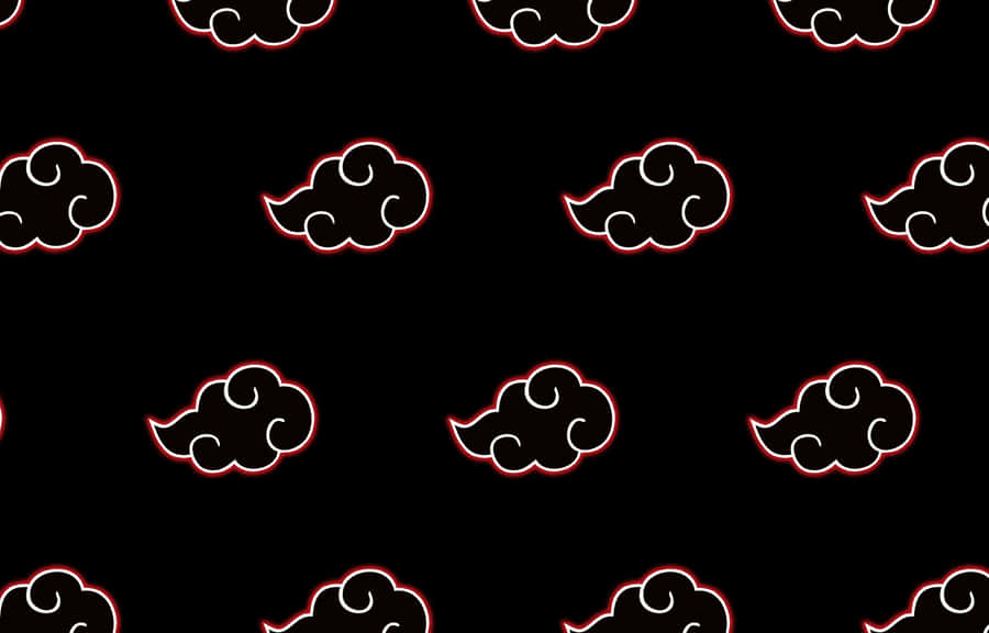 Akatsuki Aesthetic Clouds Pattern Illustration Wallpaper