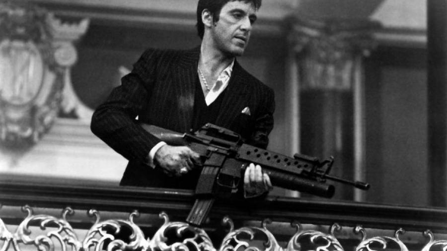 Al Pacino Scarface Balcony Scene Wallpaper
