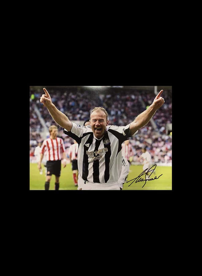 Alan Shearer Signed Photo Newcastle United Fc Wallpaper