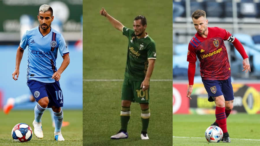 Albert Rusnak In Action, Showcasing His Skills During A Major League Soccer Match Wallpaper