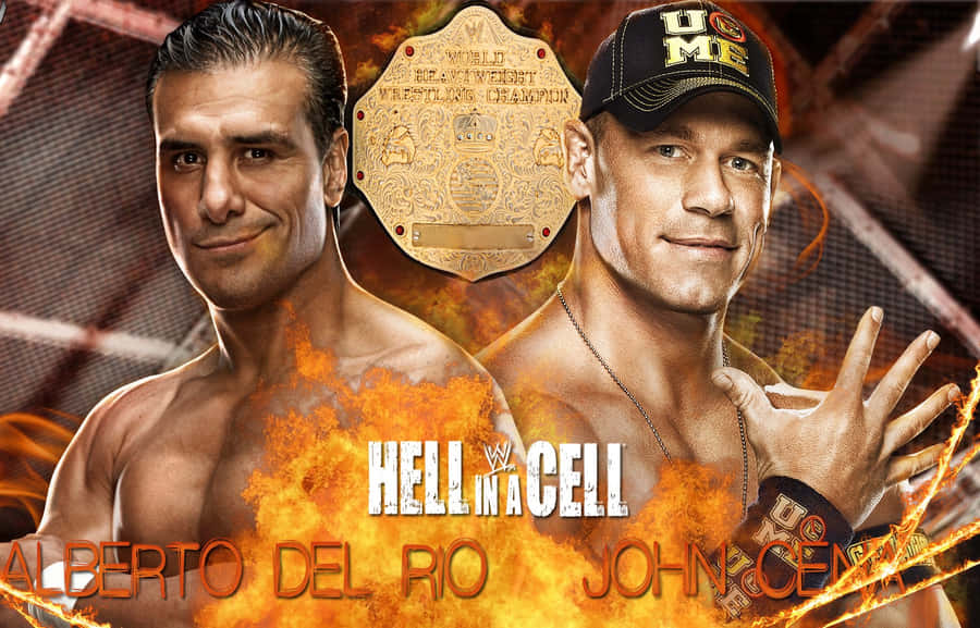 Alberto Del Rio And John Cena Poster Wallpaper