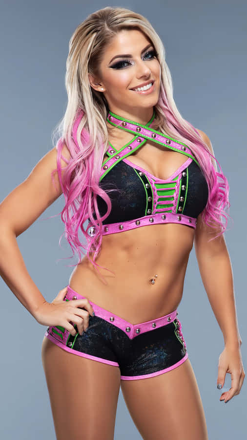 Alexa Bliss In Pink Wallpaper