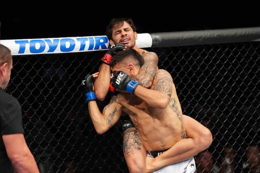 Alexandre Pantoja Headlocking Opponent Wallpaper