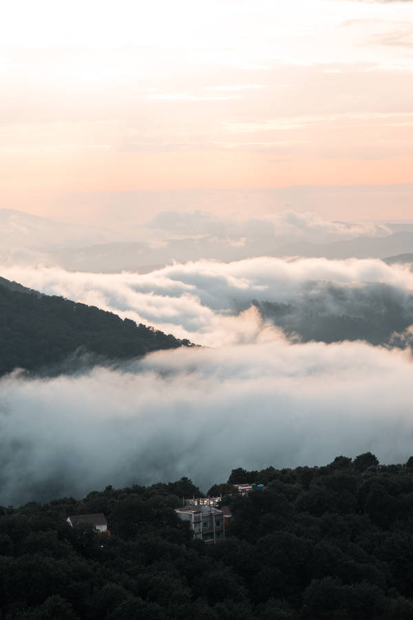 Algeria Misty Mountains Wallpaper
