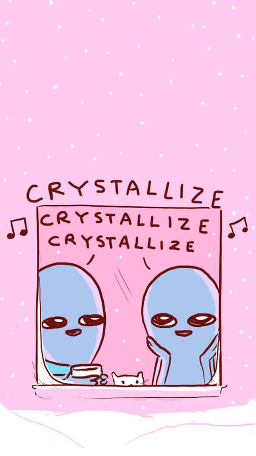Aliens Crystallize Music Comic Wallpaper