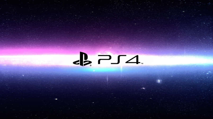 Amazing Cool Ps4 With Neon Bright Galaxy Effect Wallpaper
