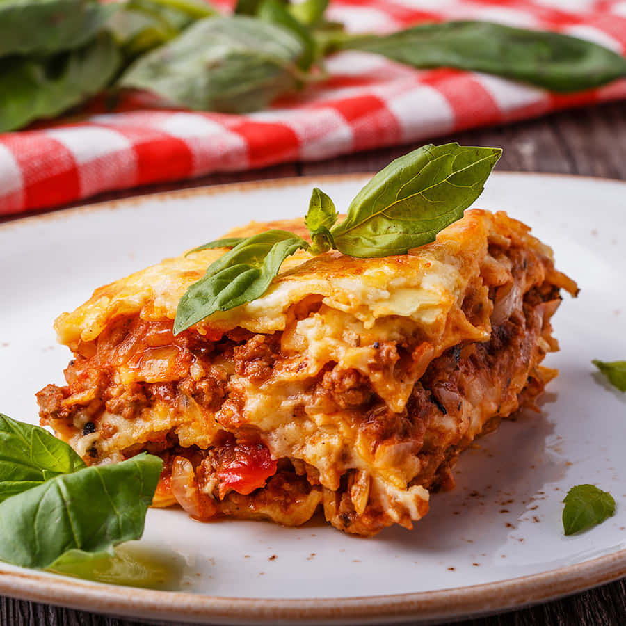 Amazing Looking Lasagna Alla Bolognese Wallpaper