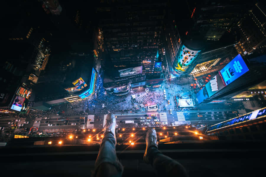 Amazing Times Square View In 4k Wallpaper