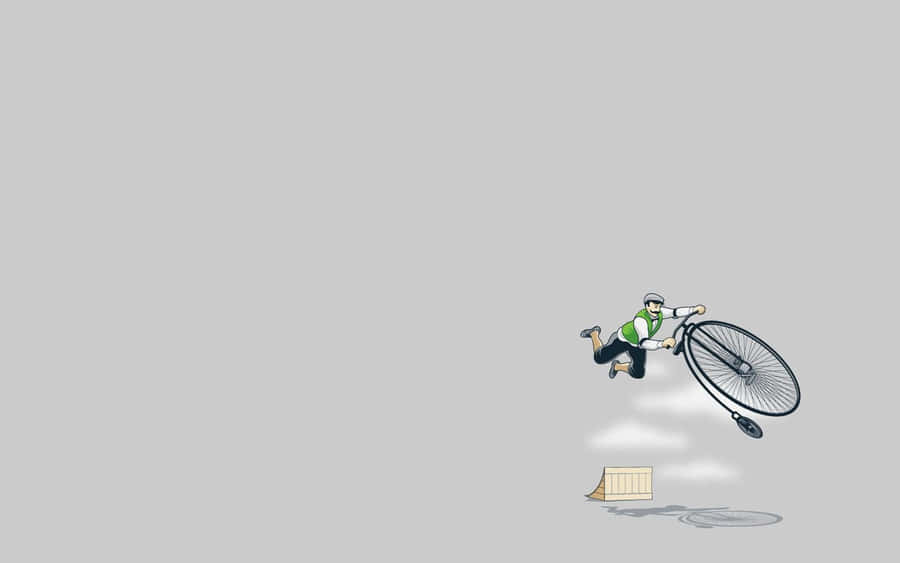 Amazing Unicycle Funny Simple Desktop Wallpaper