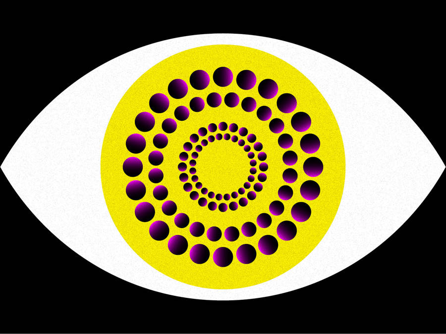 Ambiguous Eye With Yellow Pupil Wallpaper