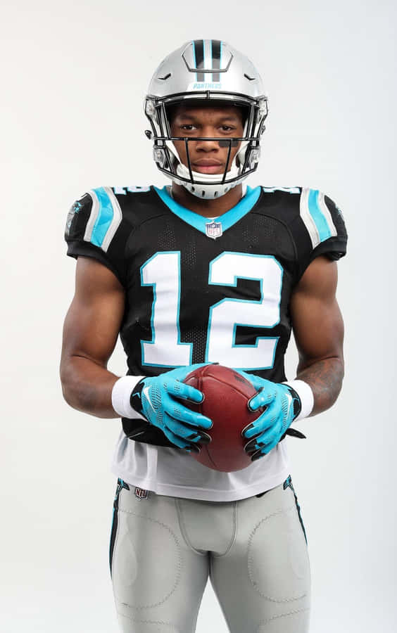 American Football Player Dj Moore Number 12 Wallpaper
