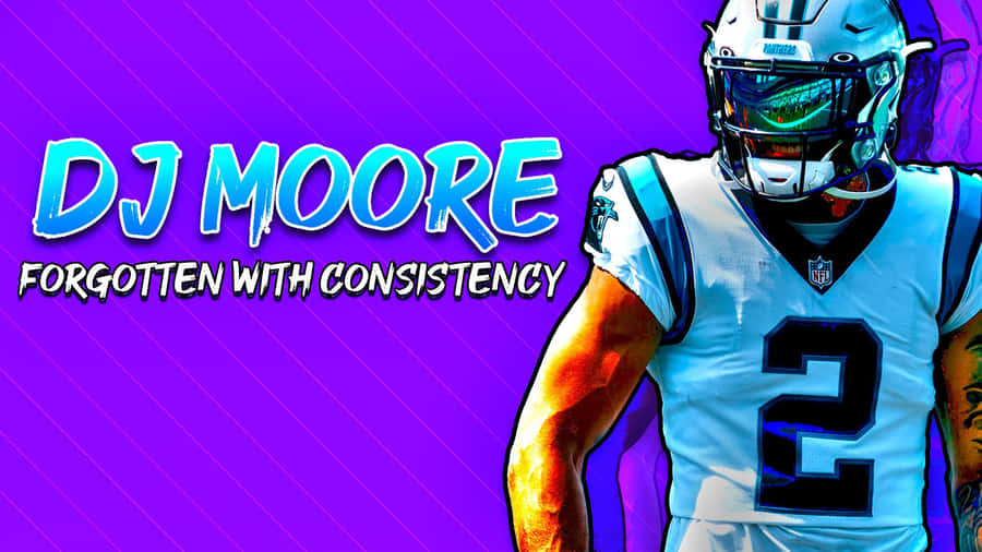 American Football Player Dj Moore Poster Wallpaper