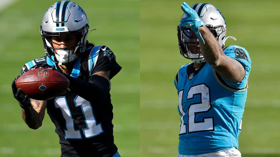 American Football Players Dj Moore And Brenton Bersin Wallpaper