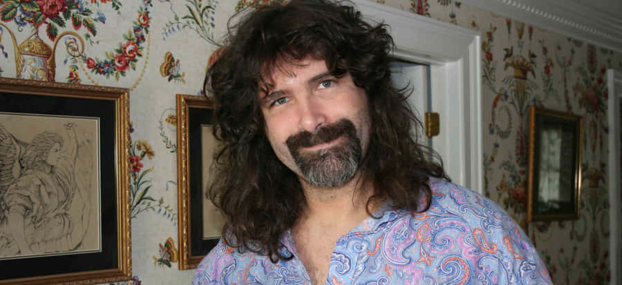 American Former Wrestler Mick Foley Author Portrait Wallpaper