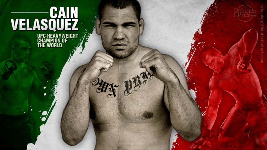 American Mixed Martial Artist Cain Velasquez Graphic Art Wallpaper