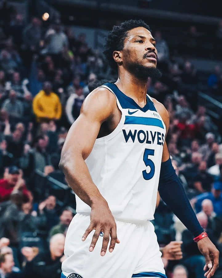 American Professional Basketball Player Malik Beasley Minnesota Timberwolves Wallpaper