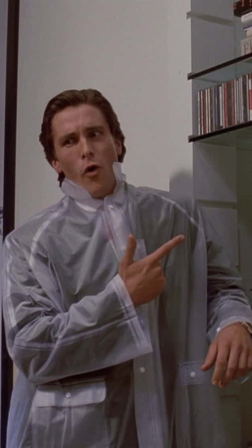 American Psycho Gun Gesture Hd Wallpaper